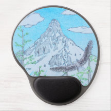 Snowcapped Mountain & Eagle