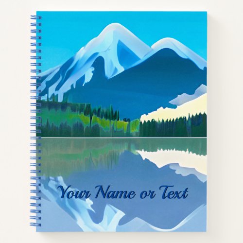 Snowcapped Mountains Reflected in a Lake Journal