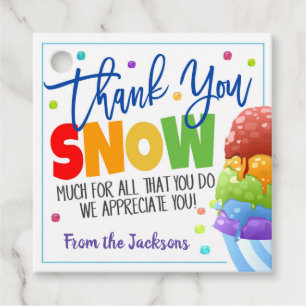 Snowcone Gift Tag