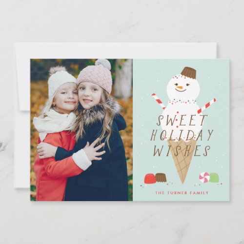 Snowcone Photo Christmas Card