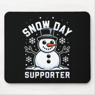 Snowday Suprter Fun Winter Days For Kids And Adult Mouse Pad