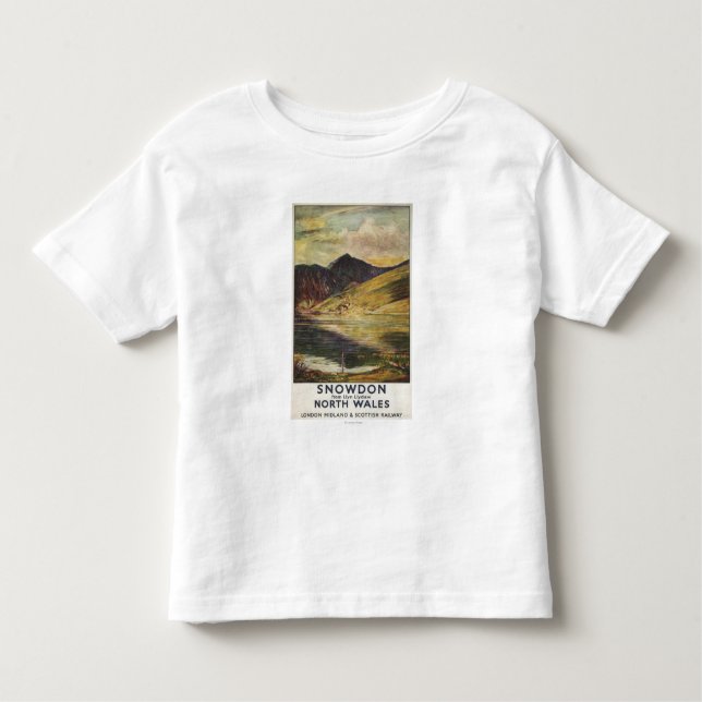 Snowdon Mountain View Railway Poster Toddler T-shirt (Front)