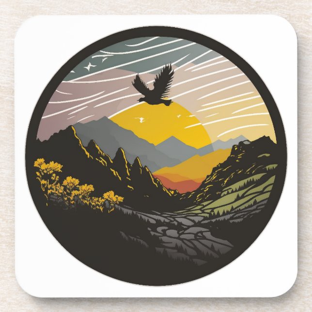 Snowdonia Beverage Coaster (Front)