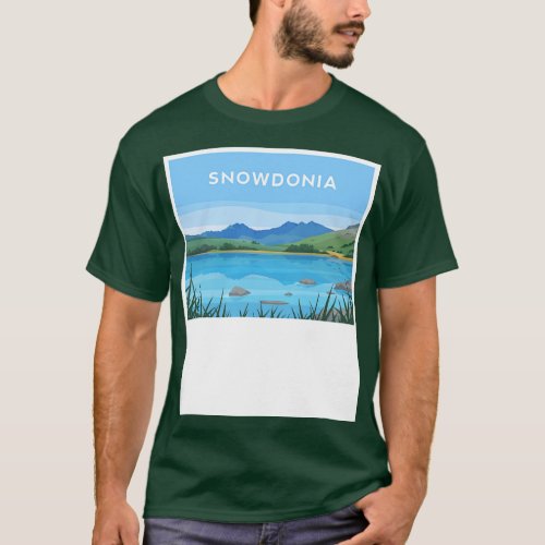 Snowdonia Capel Curig and Llynau Mymbyr North Wale T_Shirt