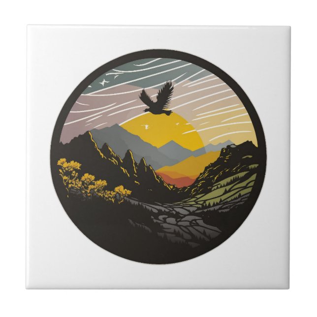 Snowdonia Ceramic Tile (Front)