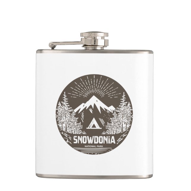 Snowdonia National Park Flask (Front)