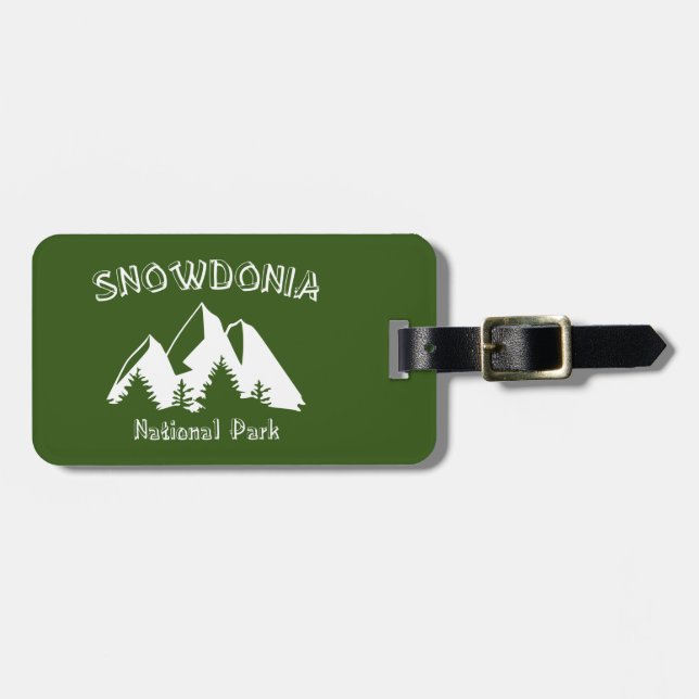 Snowdonia National Park Luggage Tag (Front Horizontal)