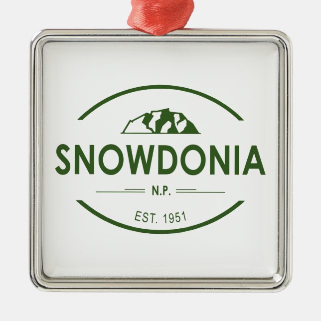 Snowdonia National Park Metal Ornament (Front)