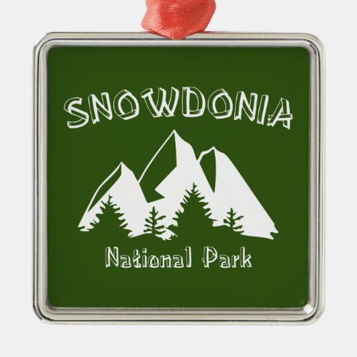 Snowdonia National Park Metal Ornament