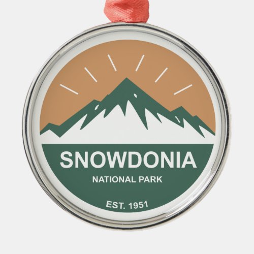 Snowdonia National Park Metal Ornament