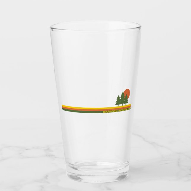 Snowdonia National Park Pine Trees Sun Glass (Front)