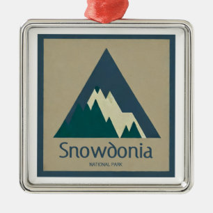 Snowdonia National Park Rustic Metal Ornament