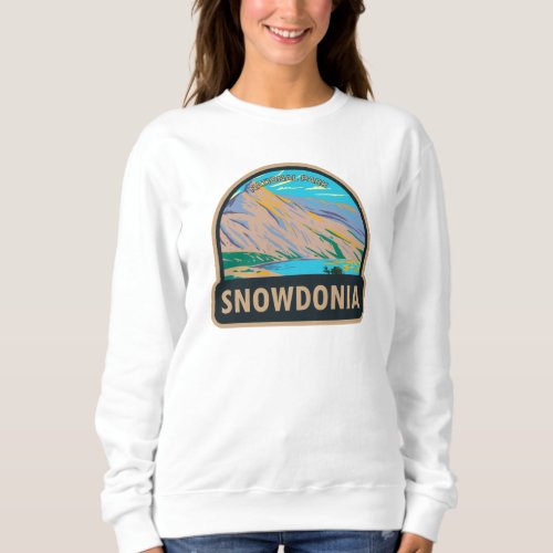 Snowdonia National Park Wales Lake Glaslyn Vintage Sweatshirt