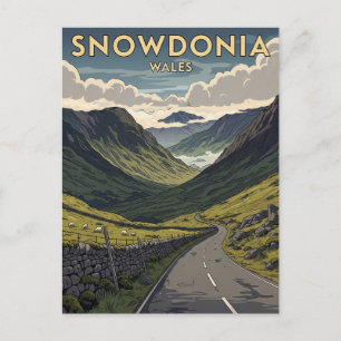 Snowdonia National Park Wales Travel Postcard