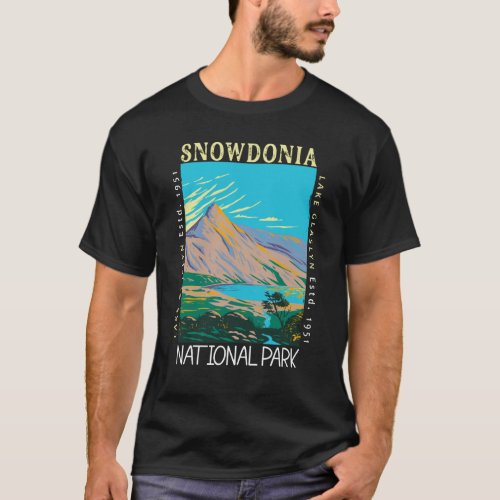 Snowdonia National Park Wales Vintage Distressed T_Shirt