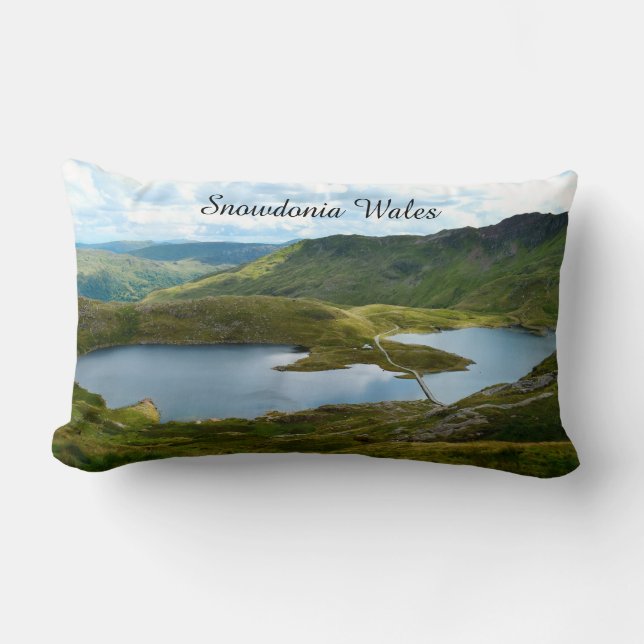 Snowdonia Wales. Lumbar Pillow (Front)