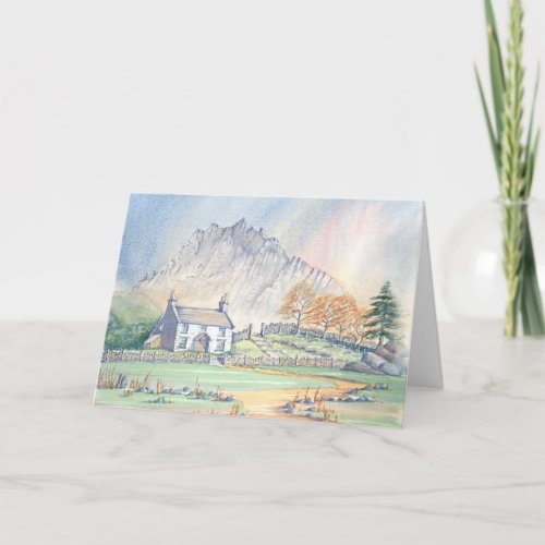 Snowdonia Welsh Mountain Landscape Birthday Card
