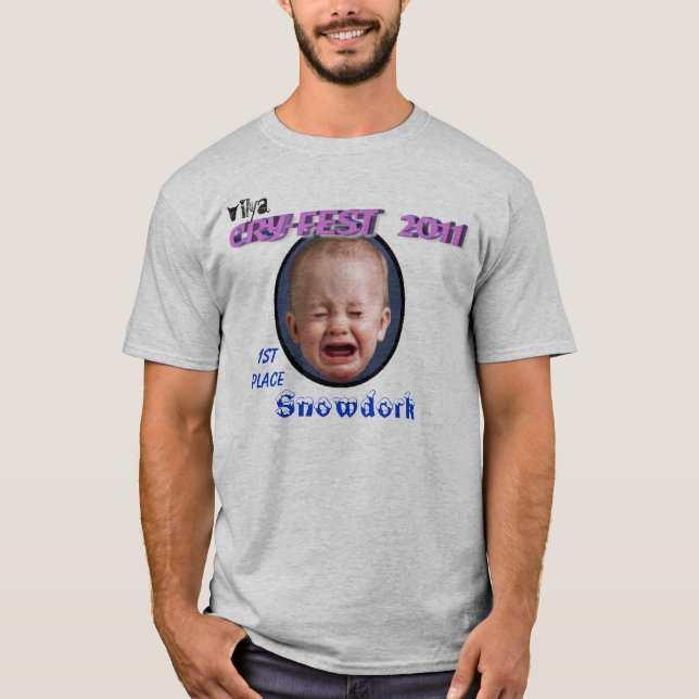 Snowdork Crybaby T-Shirt (Front)