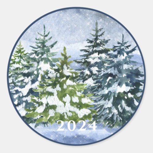 Snowdrift  classic round sticker