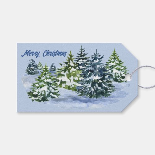 Snowdrift MERRY CHRISTMAS Gift Tag