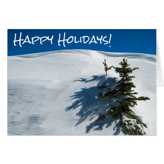Snowdrift pine tree cards (Front Horizontal)