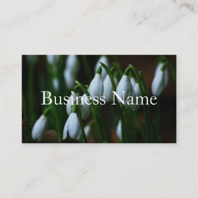 Snowdrop Business Card (Front)