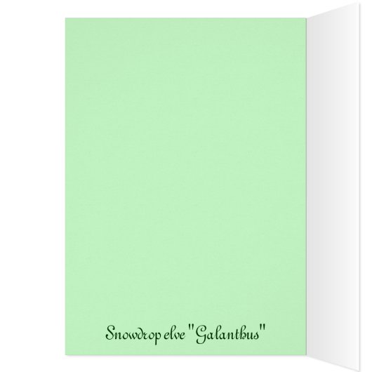 Snowdrop elve "Galanthus" (Inside (Left))