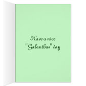 Snowdrop elve "Galanthus" Cards (Inside (Right))