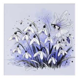 Snowdrop Fairy Acrylic Print