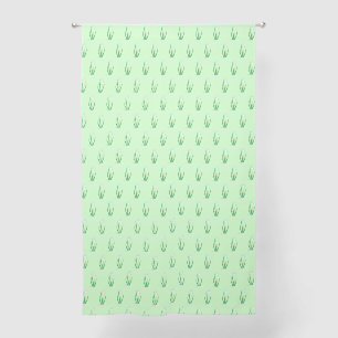 Snowdrop (Galanthus nivalis) Spring Pattern Sheer Curtains