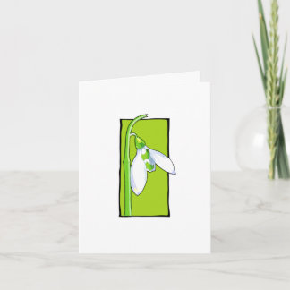 Snowdrop green Note Card