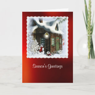 Snowdrop the Maltese Christmas Card