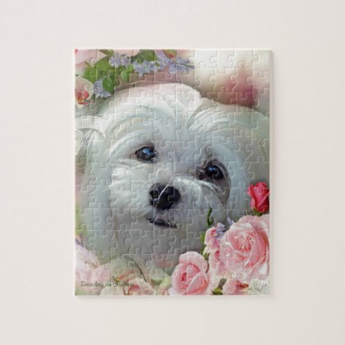 Snowdrop the Maltese Jigsaw Puzzle