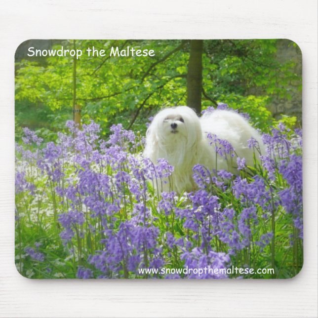 Snowdrop the Maltese Mouse Pad (Front)