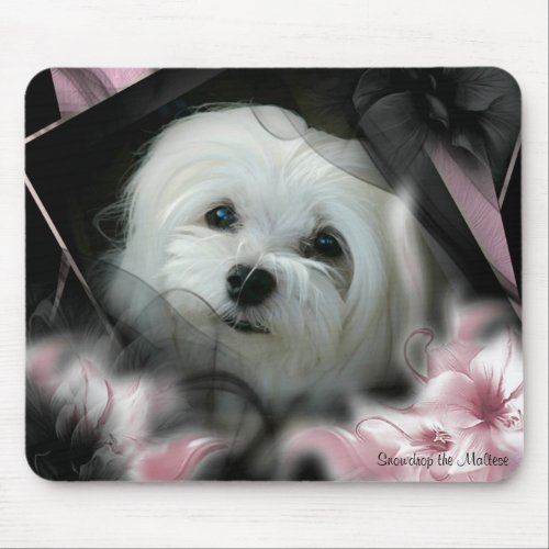 Snowdrop the Maltese Mousepad