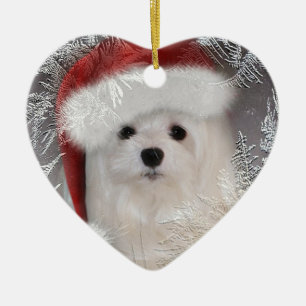 Snowdrop the Maltese Ornament