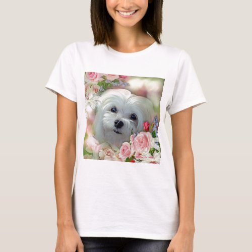 Snowdrop the Maltese T_Shirt