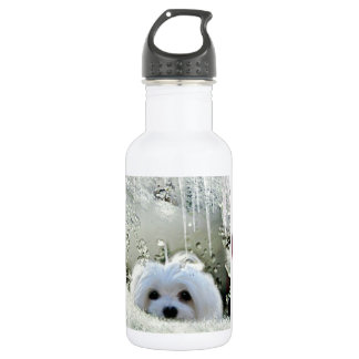 Snowdrop the Maltese Water Bottle