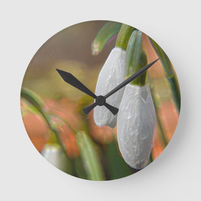 Snowdrop-Wall Clock (Front)