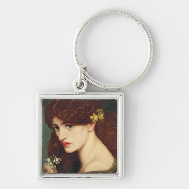Snowdrops, 1873 (oil on canvas) keychain (Front)