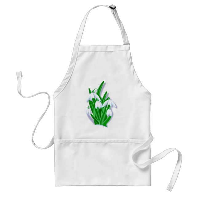 Snowdrops Adult Apron (Front)
