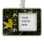 Snowdrops and Daffodil Spring Floral Christmas Ornament