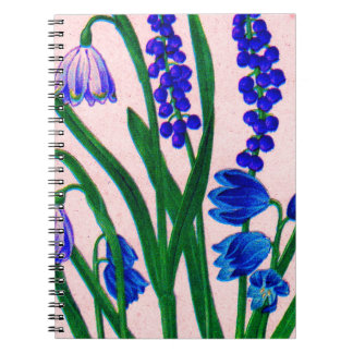 snowdrops and scilla notebook