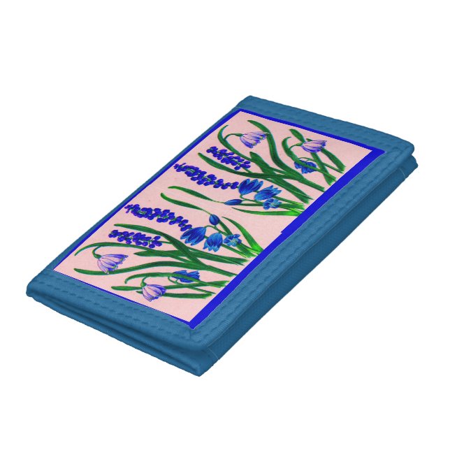 snowdrops and scilla tri-fold wallet (Bottom)