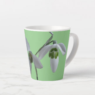 Snowdrops Cust. Green Latte Mug