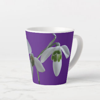 Snowdrops Cust. Purple Latte Mug