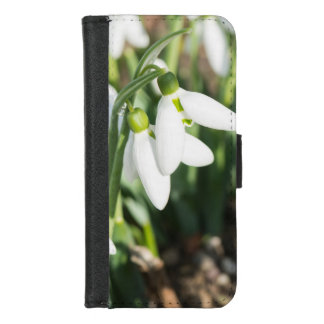 Snowdrops flowers iPhone 8/7 wallet case