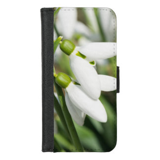 Snowdrops flowers iPhone 8/7 wallet case