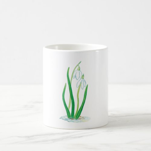 Snowdrops Galanthus nivalis  Coffee Mug