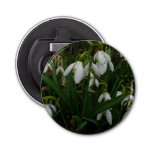 Snowdrops I (Galanthus) White Spring Flowers Bottle Opener